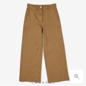 Everlane Wide Leg Crop Pants in Ochre - size 6